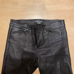 Vince Black Leather pants